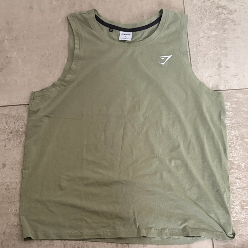 Gymshark Olive Green Sleeveless Top